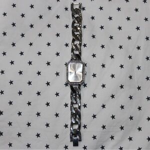 Silver Chain Link Watch